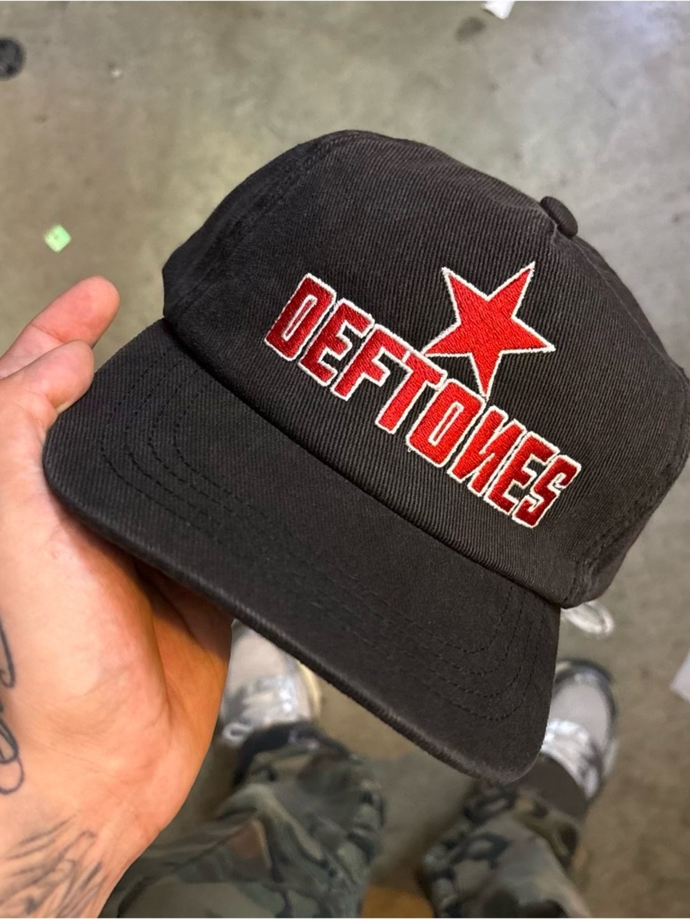 Deftones Black and Red Adjustable Baseball Cap